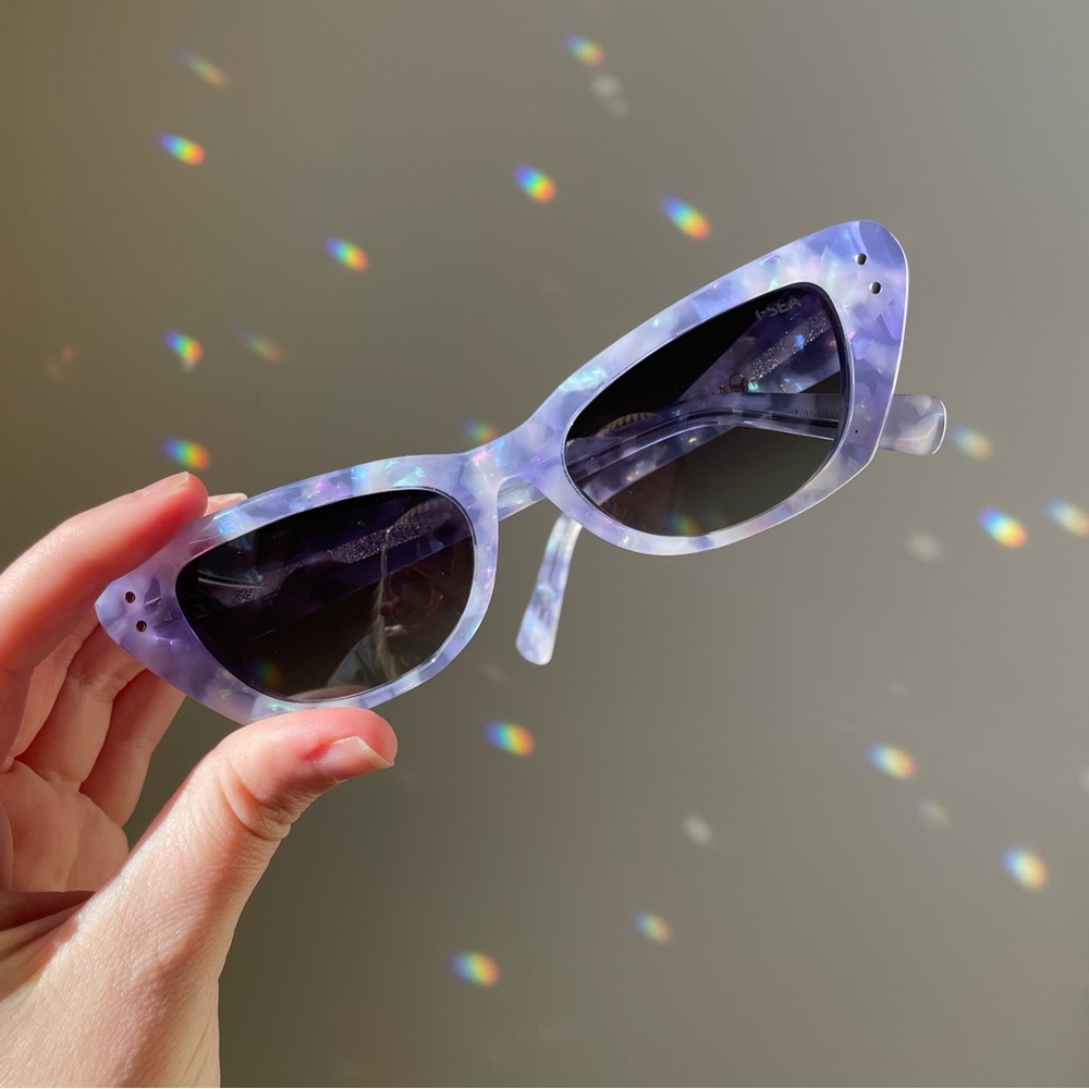 Purple Cat-Eye Sunglasses